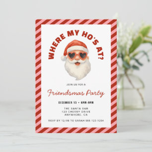 Convites Onde Estão Minhas Amigas Na Festa Friendsmas Da Sa