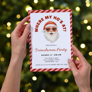 Convites Onde Estão Minhas Amigas Na Festa Friendsmas Da Sa