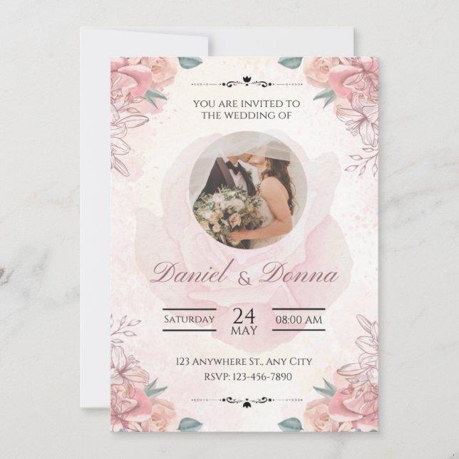 Convites Onde o Amor Encontra a Eternidade (Frente)