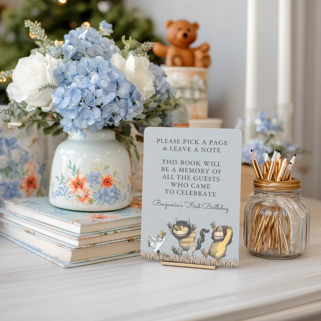 Convites Onde Vivem os Monstros | Autógrafo (Sign simulated on table)