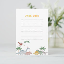 Convites One A Saurus Dinosaur Birthday Time Capsule card