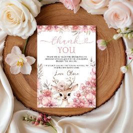 Convites One-deer-ful Thank You Card