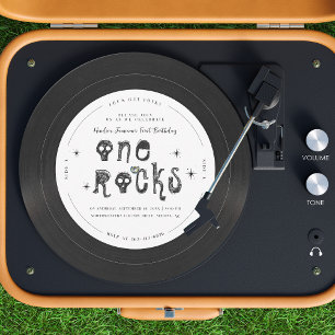 Convites One Rocks Disco de Vinil Retro Rock'n'roll