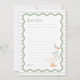 Convites One Silly Goose 1st Birthday Time Capsule Cards