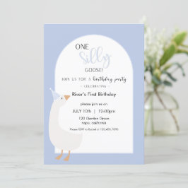 Convites One Silly Goose First Birthday Invitation