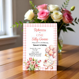 Convites One Silly Goose Girl's First Birthday