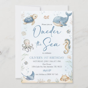 Convites Oneder O Mar Animais Oceânicos