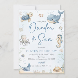 Convites Oneder O Mar Animais Oceânicos