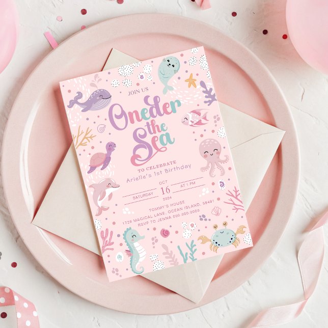 Convites Oneder the Sea Birthday Invitation. Ocean Birthday (Under the Sea Birthday Invitation. Ocean Birthday Invitation
)