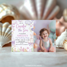 Oneder the Sea Ocean Animal Girl Foto De Aniversár