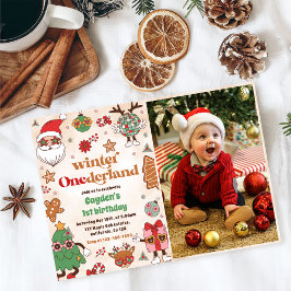 Convites Onederland Inverno - primeiro aniversario de Natal