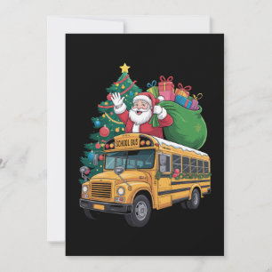 Convites Ônibus Escolar De Natal Papai Noel Árvore De Natal