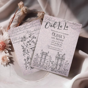 Convites Ooh La La French Fairytale Party