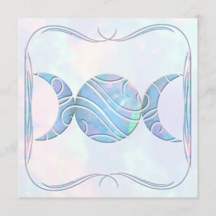 Convites Opal triplo da lua