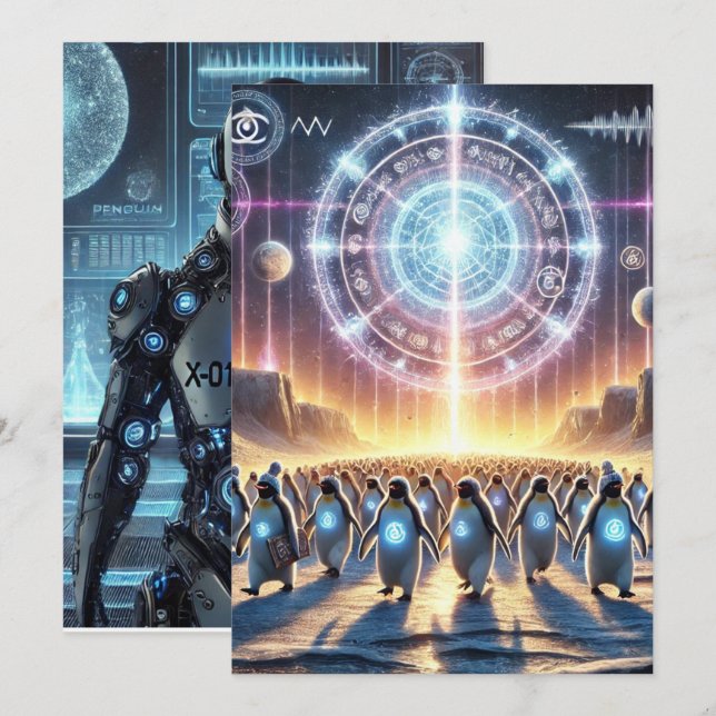 Convites Operação: Waddle Woke - Resistência ao Pinguim Cla (Frente/Verso)