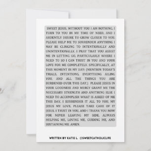 Convites Oração Diária da Renúncia