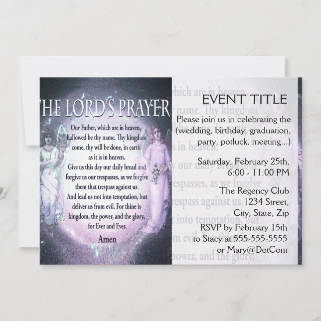 Convites Oração do Senhor (Frente)