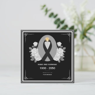 Convites Oração Funerária