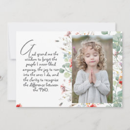 Convites Oração Personalizada da Sabedoria com Foto, Nome.