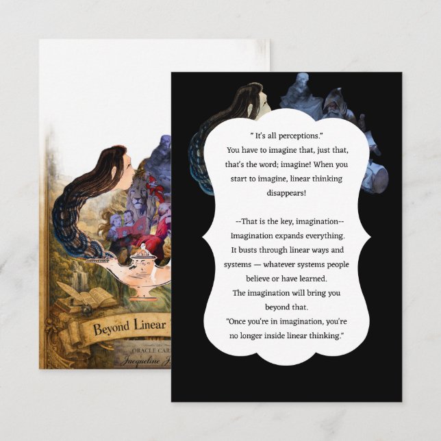 Convites Oracle Spiritual Insight Wisdom Card (Frente/Verso)