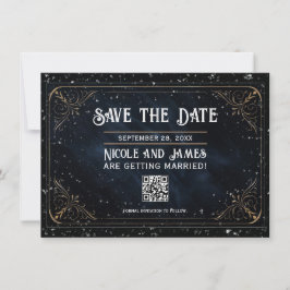 Convites Oráculo de Obsidiana Meia-Noite Elegância Salve a