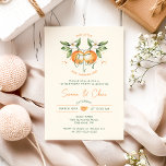 Convites Orange Citrus Little Cuties Twin Birthday Party<br><div class="desc">Celebrate your little one's special day with our orange citrus little cuties twin birthday party invitation, designed for kids of all ages. This zesty design features a delightful citrus orange clementine fruit theme, brought to life with a simple boho-inspired watercolor style. It is ideal for celebrating a little boy or...</div>