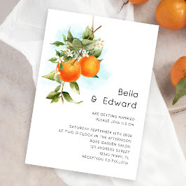 Convites Orange Citrus Wedding