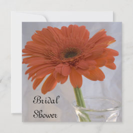 Convites Orange Gerber Daisy Chá de panela