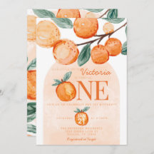 Orange Little Cutie virando uma festa de primeiro 