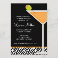 Orange Martini e Zebra Pattern