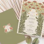 Convites Orange Vintage Art Nouveau Casamento Floral<br><div class="desc">Volte no tempo e deixe seus convidados se imergirem na elegância requintada deste convite de casamento inspirado em Art Nouveau e Art Deco. Feitos com delicada atenção aos embelezamentos detalhados característicos desses períodos de eterno, esses florais de temas antigos são uma afirmação de sofisticação refinada. Uma paleta de cor harmoniosa...</div>