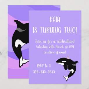 Convites Orca Birthday