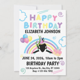 Convites Orca Birthday Invitation in White