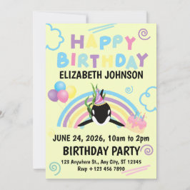 Convites Orca Birthday Invitation in Yellow