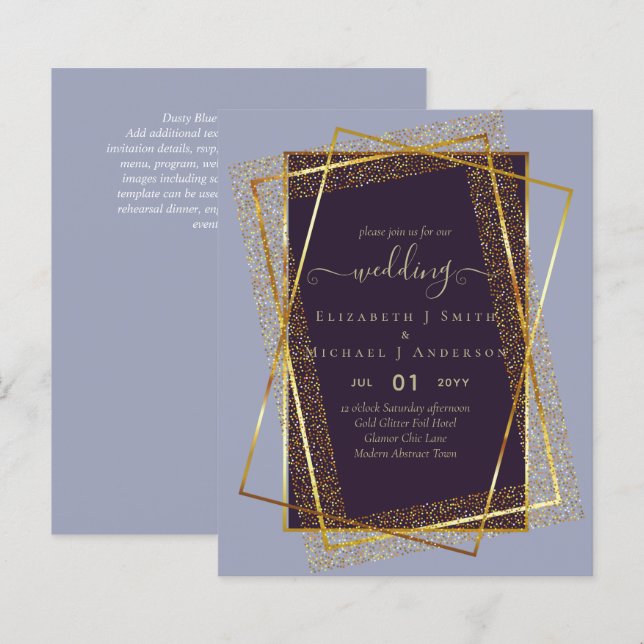 CONVITES ORÇAMENTAIS À BASE DE LÂMINAS Douradas (Frente/Verso)