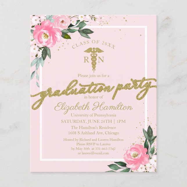 Convites Orçamentários Festa de Enfermagem de Form (Frente)