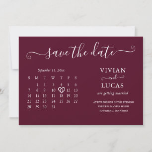 Convites Orçamento de Calendário Minimalista Moderno da Bor