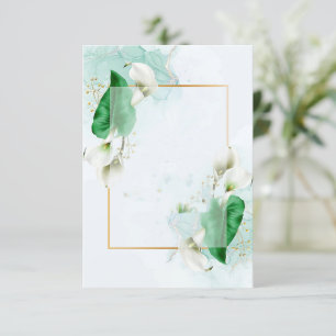 Convites Orçamento em branco Elegante casamento de copos-de