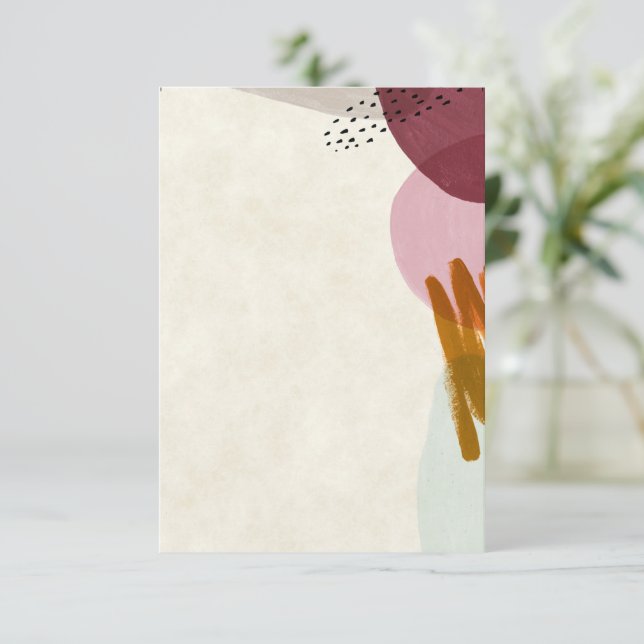 Convites Orçamento em branco Estilo moderno de pintura casa (Em pé/Frente)