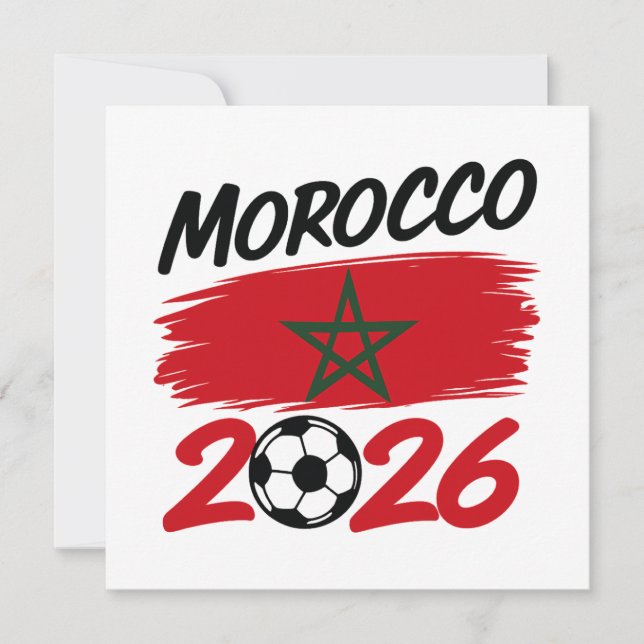 Convites Orgulho do Torcedor de Futebol Marrocos 2026  (Frente)
