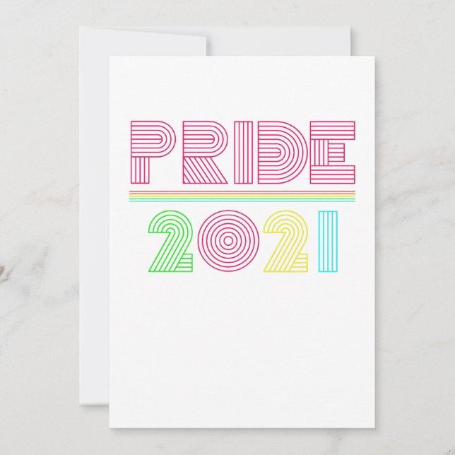 Convites orgulho gay arco-íris 2021 (Frente)
