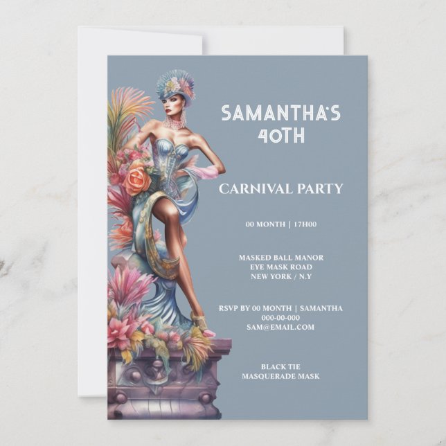 Convites Orgulho gay do Festival de Carnaval Lgbtq (Frente)