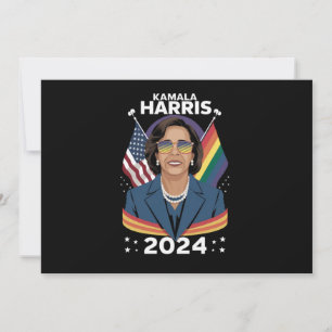 Convites Orgulho gay Kamala Harris 2024 Vice-Presidente LGB