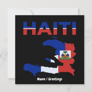 Convites Orgulho Haitiano Bandeira Haiti Mapa Desenho Heran