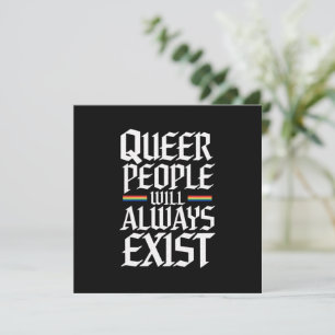 Convites Orgulho Queer Pessoas Queer Sempre Existirão 
