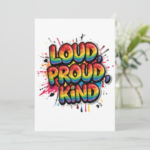 Convites Orgulhosa Citação Orgulhosa Chuva de Cores