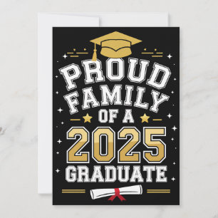 Convites Orgulhosa Família De Um Graduado De 2025 Na Format