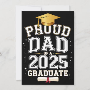 Convites Orgulhoso Pai De Um Graduado Em 2025 Formatura Fam