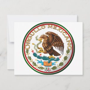 Convites Orgullo Mexicano (Águia da Bandeira Mexicana)