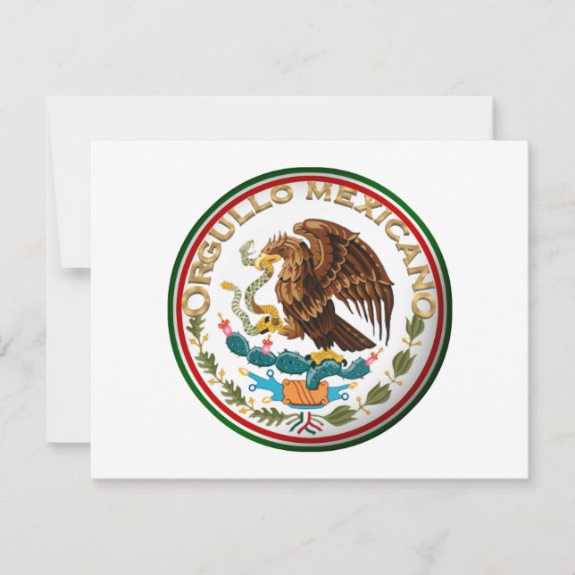 Convites Orgullo Mexicano (Águia da Bandeira Mexicana) (Frente)